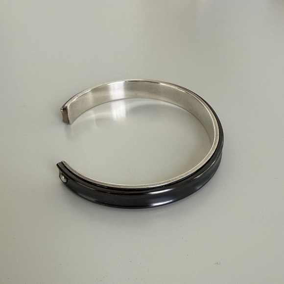Tiffany & Co. Men's Silver and Black Cuff - Picture 3 of 8